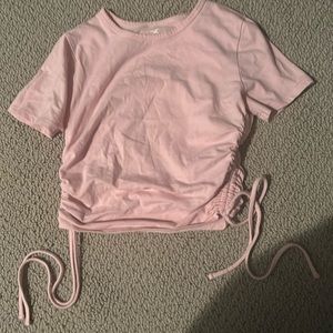 pink holister, cropped, baby tee